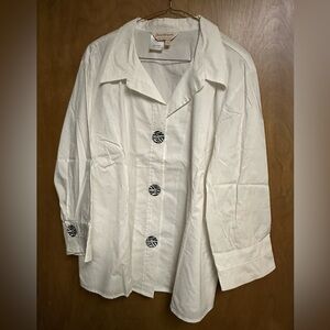 Norm Thompson White Blouse NWOT